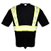 Fierce Safety SN300B Premium High Vis Moisture Wicking Short Sleeve Black Shirt | 2X-Large