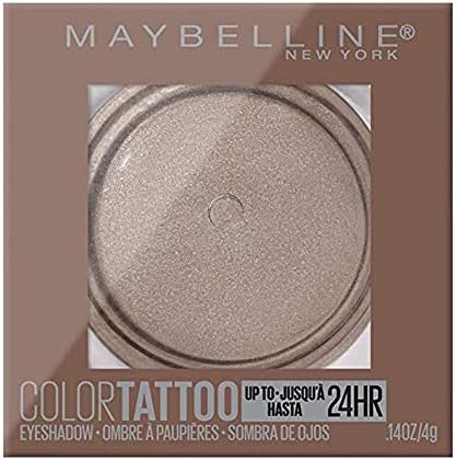 Maybelline New York Color Tattooup to 24HR Longwear Waterproof Fade Resistant Crease Resistant Blendable Cream Eyeshadow Pots Makeup, High Roller, 0.14 oz.