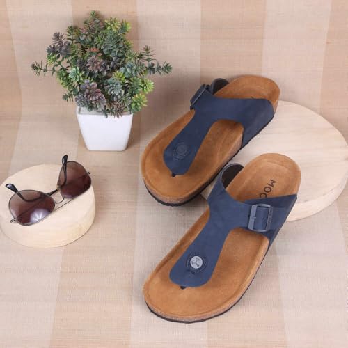 Image of Mochi Men's Leather Thong Sandal with Cork Footbed
