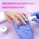 Saviland Liquid Nail Latex do paznokci – lateksowa taśma do paznokci, peel off, lakier do paznokci, ochrona bariery skóry, żel do paznokci, manicure, akcesoria startowe, akcesoria do studia paznokci,