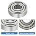 CLAHJQX 10 Pcs 695ZZ Ball Bearings - 5mm x 13mm x 4 mm, Low Noise Double Shielded Carbon Steel Deep Groove Bearings Set for for Micro Motors & Industrial Equipment