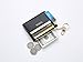 CYANB Slim Leather Credit Card Case Holder Front Pocket Wallet Change Purse for Women Girls with keychain Black