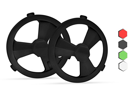 Hexnub Stunt Hubs for Sphero Ollie Robotic Toy - Accessories to Boost Your App-Enabled Robots - Black