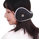 [OZERO] イヤーマフ 耳当て 防寒 通気孔付き サイズ調整 暖かい 肉厚ボア 裏起毛 肌に優しい 男女兼用 ブラック