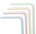 Flexible Plastic Straws Colored BPA-Free Disposable Bendy Straw 8