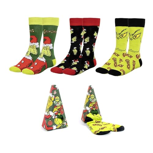 CERDÁ LIFES LITTLE MOMENTS Unisex Pack Calcetines 3 Piezas The Grinch Socken Bunt Einheitsgröße EU