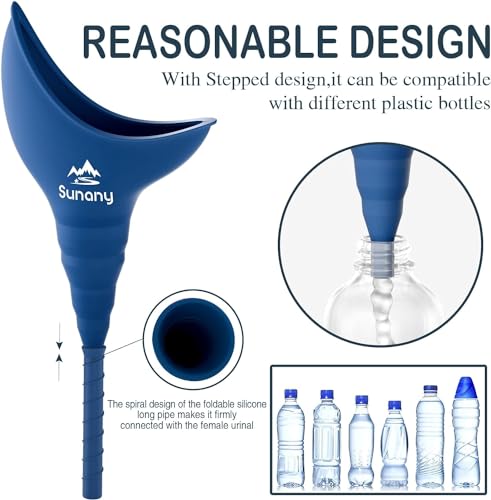 image for Sunany Female Urination Device, Reusable Female Urinal Silicone Women 