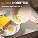 Astercook 23 Pcs Pots and Pans Non Stick Ceramic Cookware Set Detachable Handle, RV Stackable Kitchen Cooking Set Removable Handles, Oven Safe, Induction Ready, Cream White