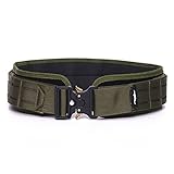 POYOLEE Battle Belt, Military Nylon Gun Belt for Men, Heavy Duty Tactical Belt with Inner Anti-Slip Pad