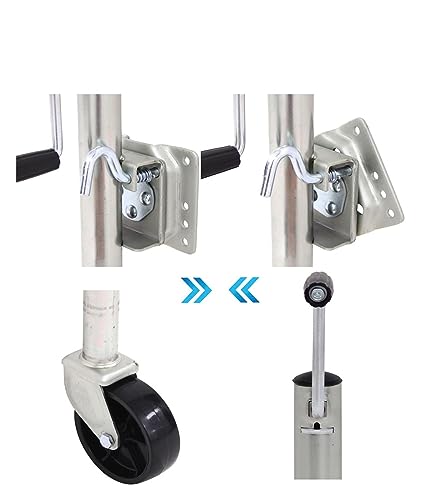 Support de roue de guide cric de remorque 1200LBS 6 pouces