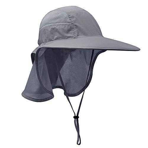 Gorro unisex para actividades al aire libre con protección UV y solapa en el cuello miniatura 3