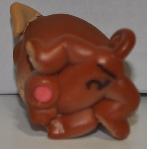 Pug #133 (Brown, Tan Accents)(Number Written On Bottom) - Littlest Pet Shop (Retired) Collector Toy - LPS Collectible Replacement Single Figure - Loose (OOP Out of Package & Print) image 5