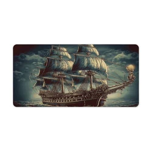 Desk Pad protector 60x30 cm con diseño náutico vintage miniatura 5