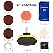 ISINFLASH Car Headlight Restoration Kit, 3 Easy Steps to Restore Sun Damaged Automotive Headlights Lens, Polish Restorer Cleaner Tool DIY Polishing, Sanding Discs, Scouring Pads for Electric Drill