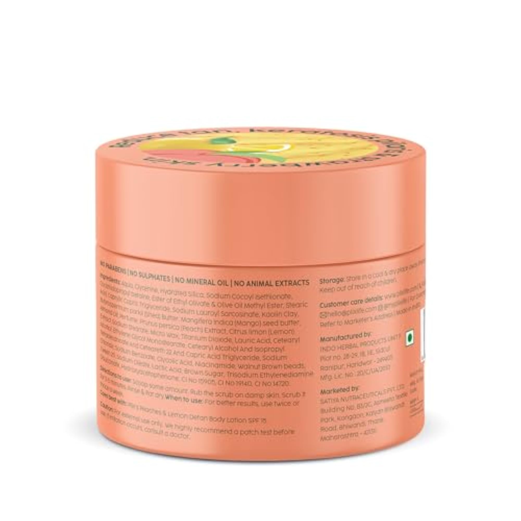 Peaches & Lemon Detan Bump Eraser Scrub, Exfoliating