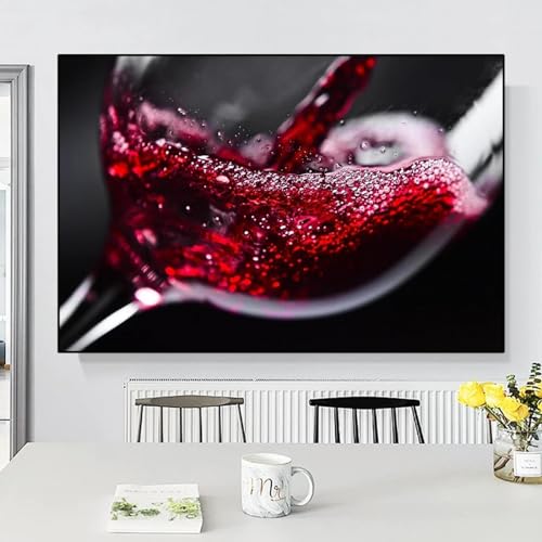 Peinture murale de vin vintage avec cadre intérieur pour un salon raffiné