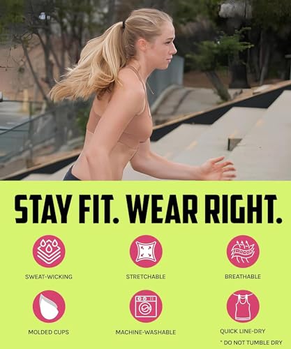 Image of GLAMORAS Nylon Spandex Active Sports Bra for Women | Full Coverage, Non-Wired, Seamless, Stretchable & Support Activewear for Women | Criss Cross Back Crop Tops for Gym, Yoga & Workout - Size: S - 2XL