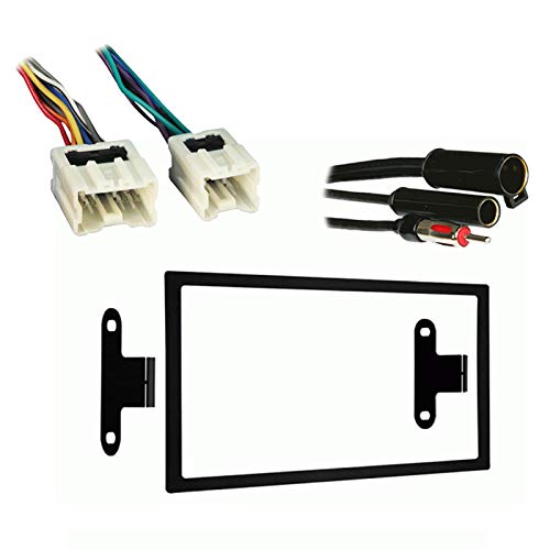 Harmony Audio Radio Install Bundle Fits Nissan 240SX 1995-1998 with Metra 95-7417 Double DIN Dash Kit