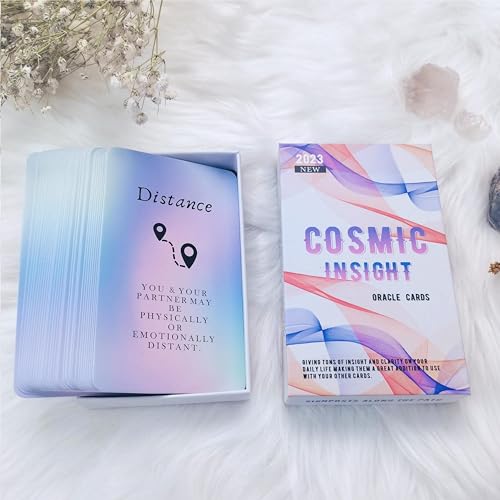 Love Oracle Cards，Oracle Cards，Oracle Cards with Meanings on Them，Answers to Guide You in Solving Life and Love Problems
