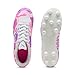 PUMA Unisex-Child Christian Pulisic Legacy Ultra Firm, Artificial Ground Soccer Cleats, White-Poison Pink-Ultra Blue AH25, 9, Big Kid