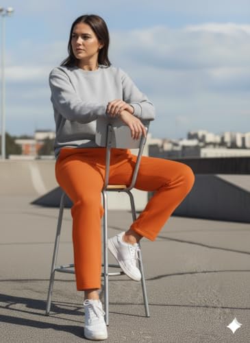 Image of Mack Jonney Women's Solid Fleece Track Pants | Warm & Durable Casual Lowers | Trendy Lowers-M5306