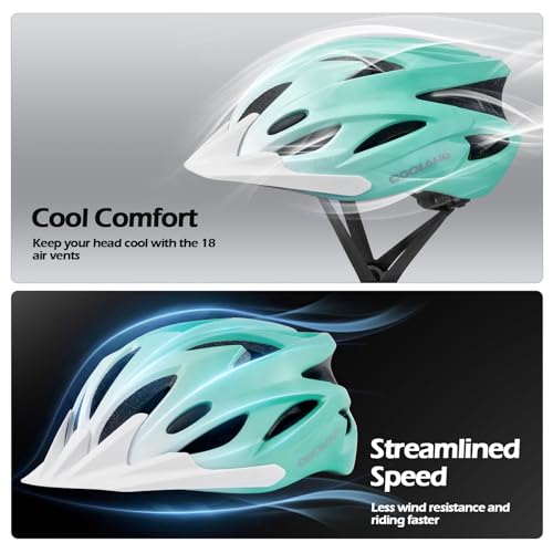 Image of Odoland Adult Bike Helmet with Cycling Sunglasses Set for Men & Women | Safety Certified Bicycle Helmet, UV Protection Glasses, Adjustable Dial for Mountain, Urban, Skating, Road, City Commuting