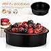 NAMOARLY Nonstick Round Cake Pans 3-piece Baking Set with Parchment Liners 8-inch Diameter Black Versatile for All Kinds of Cakes