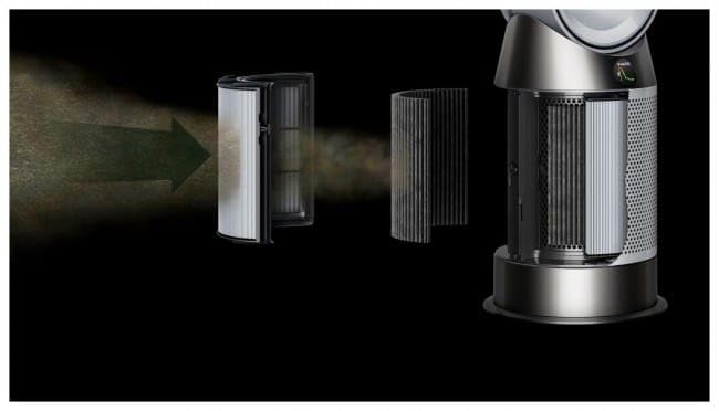 Dyson Purifier Hot+Cool HP1, ventilador, purificador de aire y calefactor, Blanco/Blanco