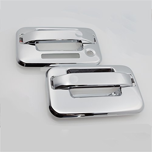 EAG Chrome ABS Door Handle Cover with Key Pad Hole Fit for 04-14 F-150 2 Door