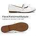Imagen de DREAM PAIRS Kids Zapatos Planos Chica Bailarinas Mary Jane con Correa Princesa Zapatos Planos Escolares Niña Blanco-Pat-EU SERENA-100-KIDS-NEW-E Talla 36