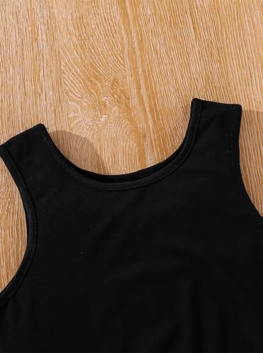 Image of Hilinker Girls 3 Piece Outfits Workout Crop Hoodie Tank Sweatpants