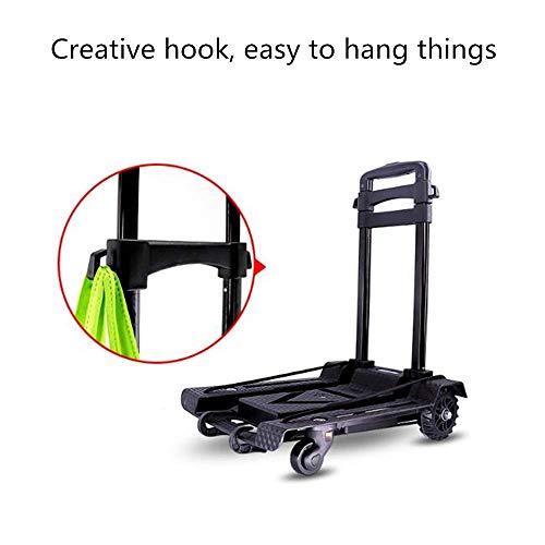 Carretilla manual ligera plegable 200kg capacidad miniatura 4