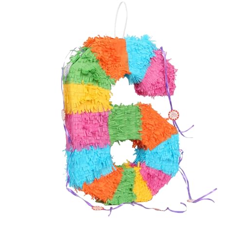 Fax Potato Number 6 Pop-Out Pinata with Blindfold - 35cm x 7.5cm x 50cm
