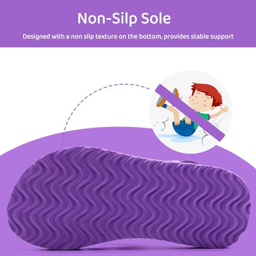 Image of WateLves Girls & Boys Kids Flip Flop summer Slide Sandals Slip on Suitable for Bath Shower Beach pool (Little Kid /Big Kid)