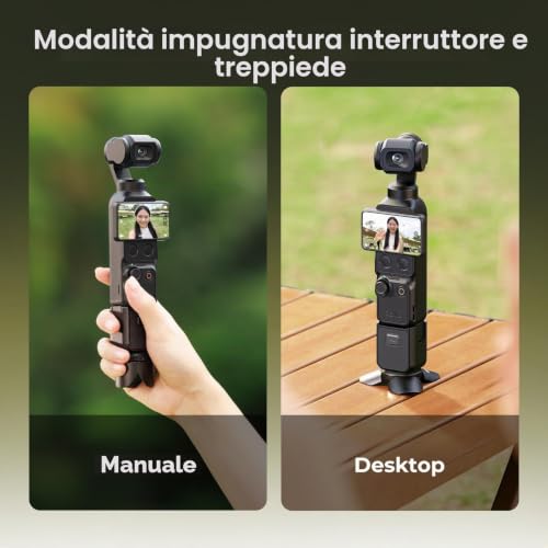 SMALLRIG Mini Treppiede a Sgancio Rapido per DJI Osmo Pocket 4/4P/3, Stabile in un Attimo, Apertura Automatica, Attacco Magnetico, Portatile, per Pocket 4P, Action 6/5 Pro, per GoPro/ Insta360-6083 - Immagine 2