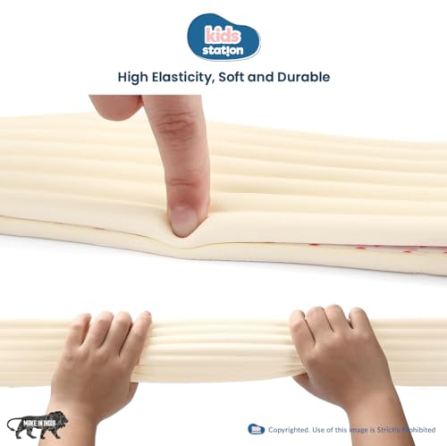 Image of Kids Station Baby Proofing Edge Protector for Kids Safety, Made in India Rubber Edge for Sharp Furniture Edges and Corners, A Baby Safety Product (Edge Guards, 2mtr, W- Shape, Beige)