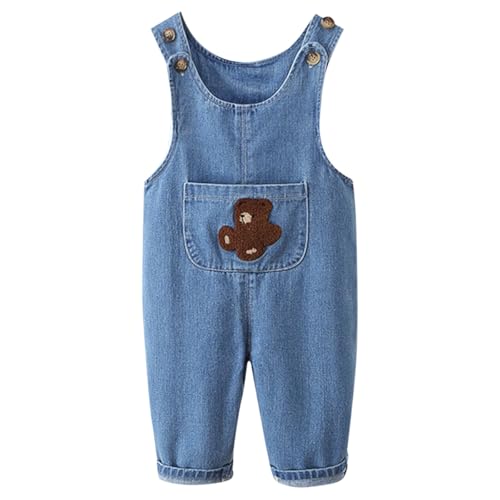 Salopette en jean pour tout-petit avec bretelles ajustables et denim doux