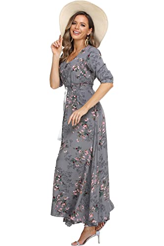 Image of Casual Summer Dresses for Women 2026 Maxi Dress Flowy Bohemian Beach Party