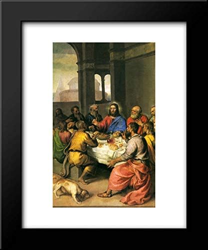 The Last Supper [Detail] 15x18 Framed Art Print by Titian