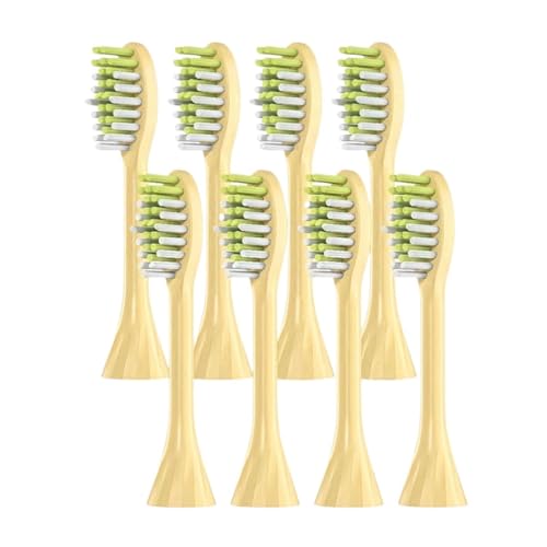 �d�����u���V�A�N�Z�T���[ ���u���V�w�b�h�B�݊��i Philips HY1100 HY1200 BH1022 ONE110�V���[�Y�d�����u���V(8pcs Yellow)