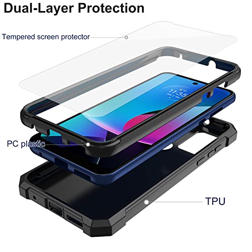 Ailiber For Moto G Power 2022 Case, Moto G Play 2023 Case With Screen Protector, Dual Layer Structure Protection, Shockproof Corner Tpu Bumper, Military Grade Phone Cover For Motorola G Play 2023-Camo #TOP2