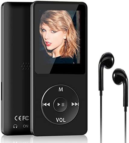 MP3 Player with Bluetooth, Skybess 32GB Portable Digital Lossless Music Player with Speaker/FM Radio/Voice Recorder/E-Book/Alarm Clock for Kids Student Adult, Support up to 128GB