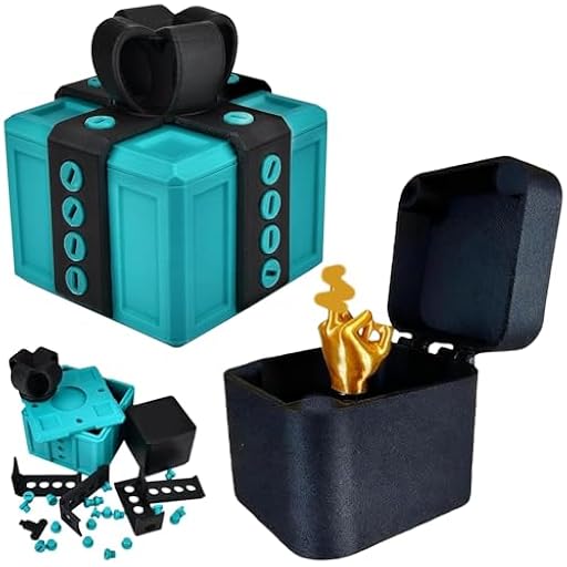 El Molesto Regalo con los Dedos - Divertida Caja de Regalo con Sorpresa de Dedo Medio y Juguete de Tornillo 3D. Pomo emergente para diversión y Entretenimiento en la Oficina, decoración del hogar | Ya disponible en tu tienda friki favorita! En mundofriki.es!