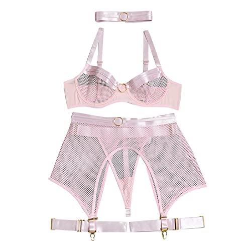 Nuisette deux pièces en dentelle de luxe pour soirée érotique chic - 4