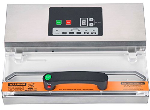Excalibur Professional Dual Pump Vacuum Sealer Features 5Mm Sealing Width Continuous Use With Pulse Function, Silver #TOP2