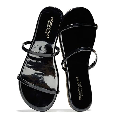 Image of Project Cloud Summer Sandals for Women with Memory Foam Insole (Transition) | Memory Foam Insole; Beach Flip Flops; Non-Slip Sole; Lightweight Double Straps; Summer Sandals for Women; Everyday Comfort