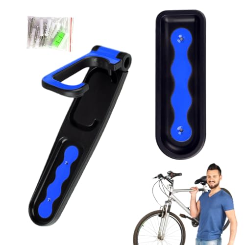 Soporte para bicicletas de garaje | Gancho plegable de montaje en pared | Estante de almacenamiento para bicicletas de montaña – para bicicleta de carretera, bicicleta de montaña, interior, dormitorio
