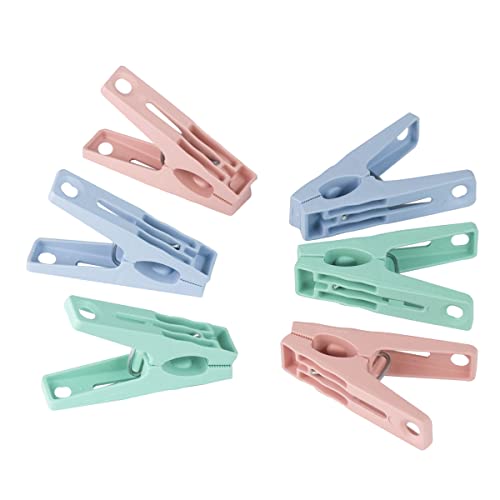 Prendedor de Roupas de Plástico Reforçado 20 unidades Coloridos