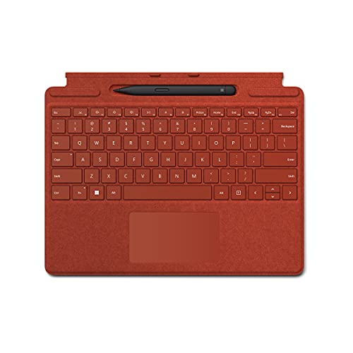 Microsoft Surface Pro Signature Keyboard with Microsoft Surface Slim Pen 2 - Poppy Red