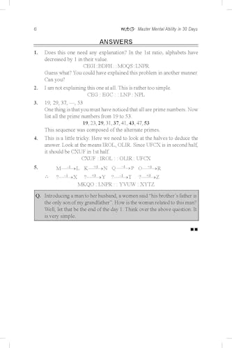 Image of MTG Master Mental Ability in 30 Days | Useful Book For NSO, IMO & ICSO Olympiad Exam